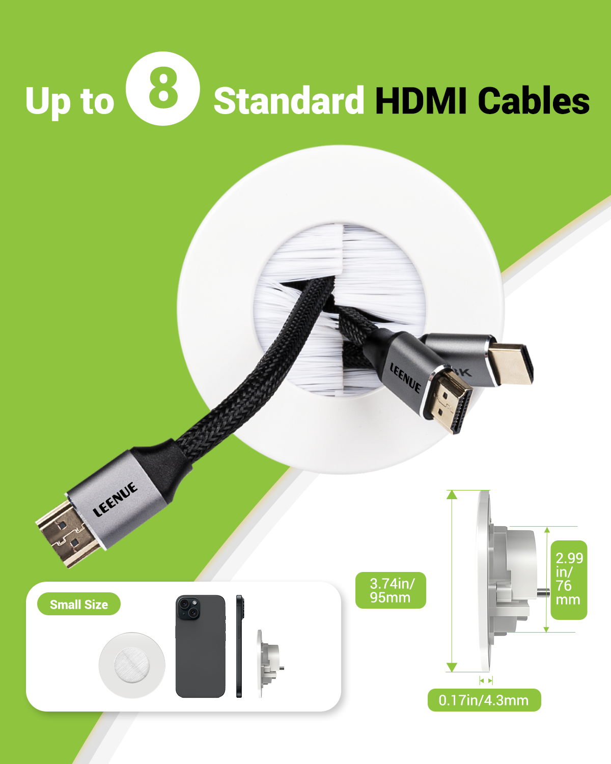 LEENUE in Wall Cable Management Kit