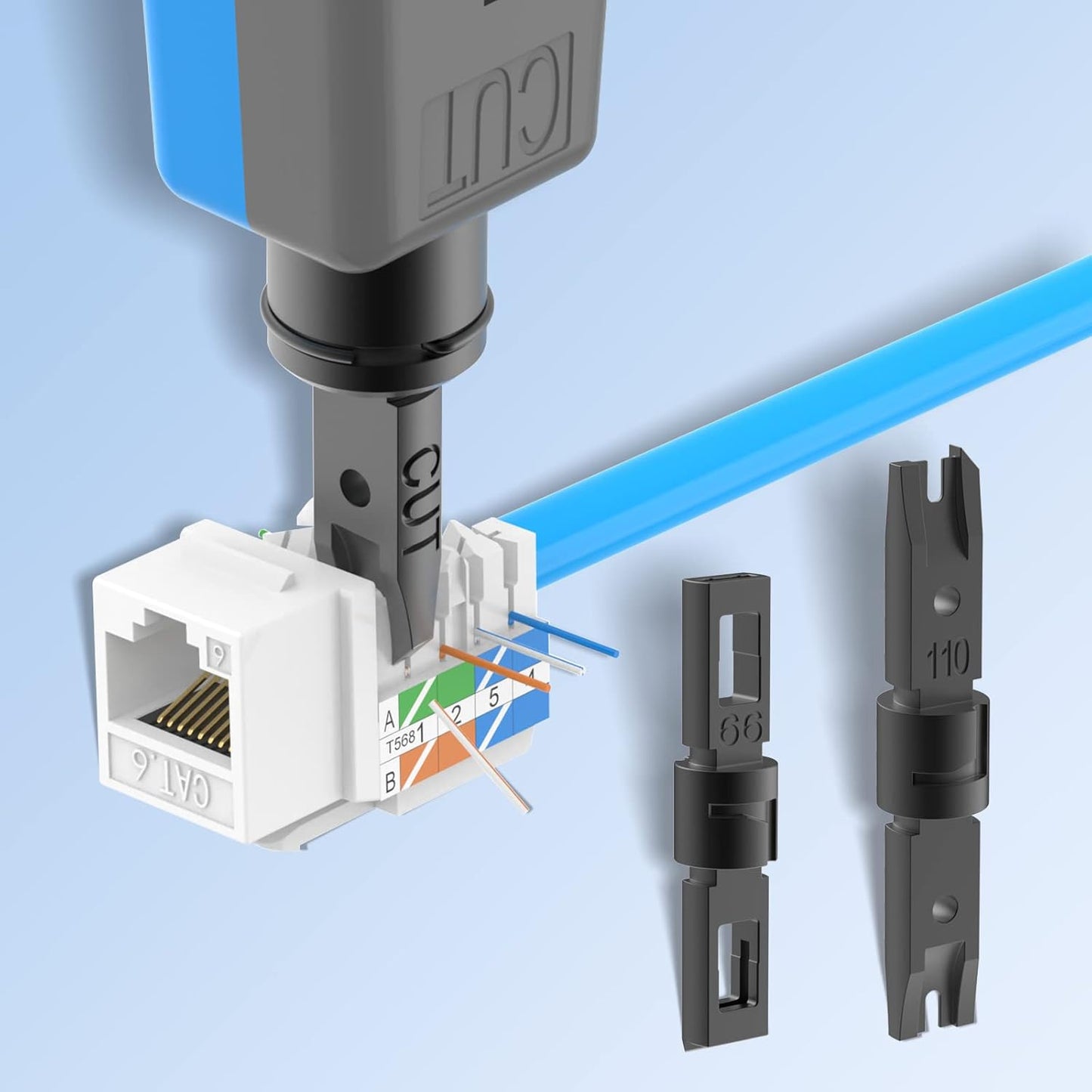 LEENUE 110 Ethernet Keystone Punch Down Tool