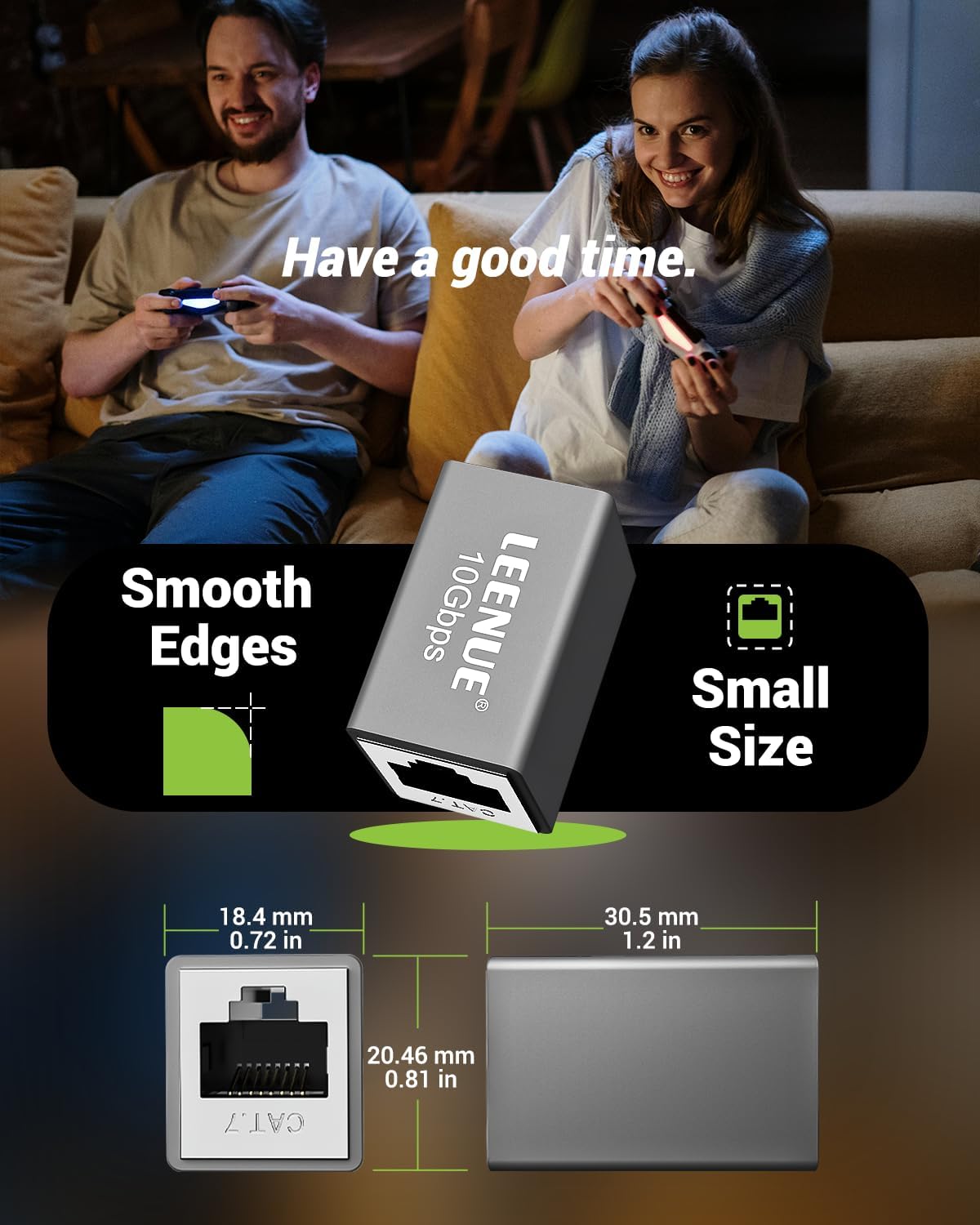 LEENUE Ethernet Coupler Female to Female