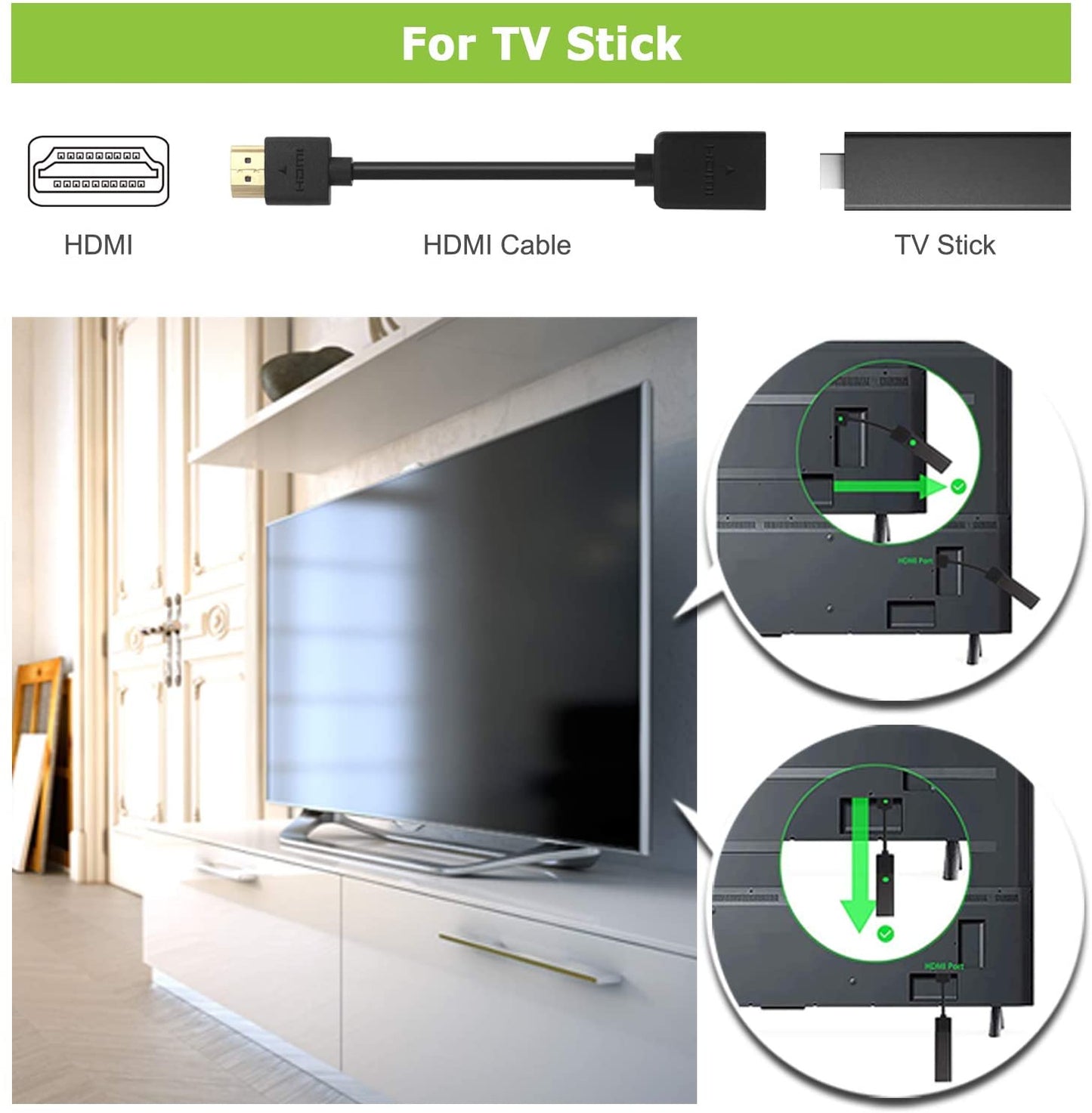 HDMI Male to Female Swivel Adapter