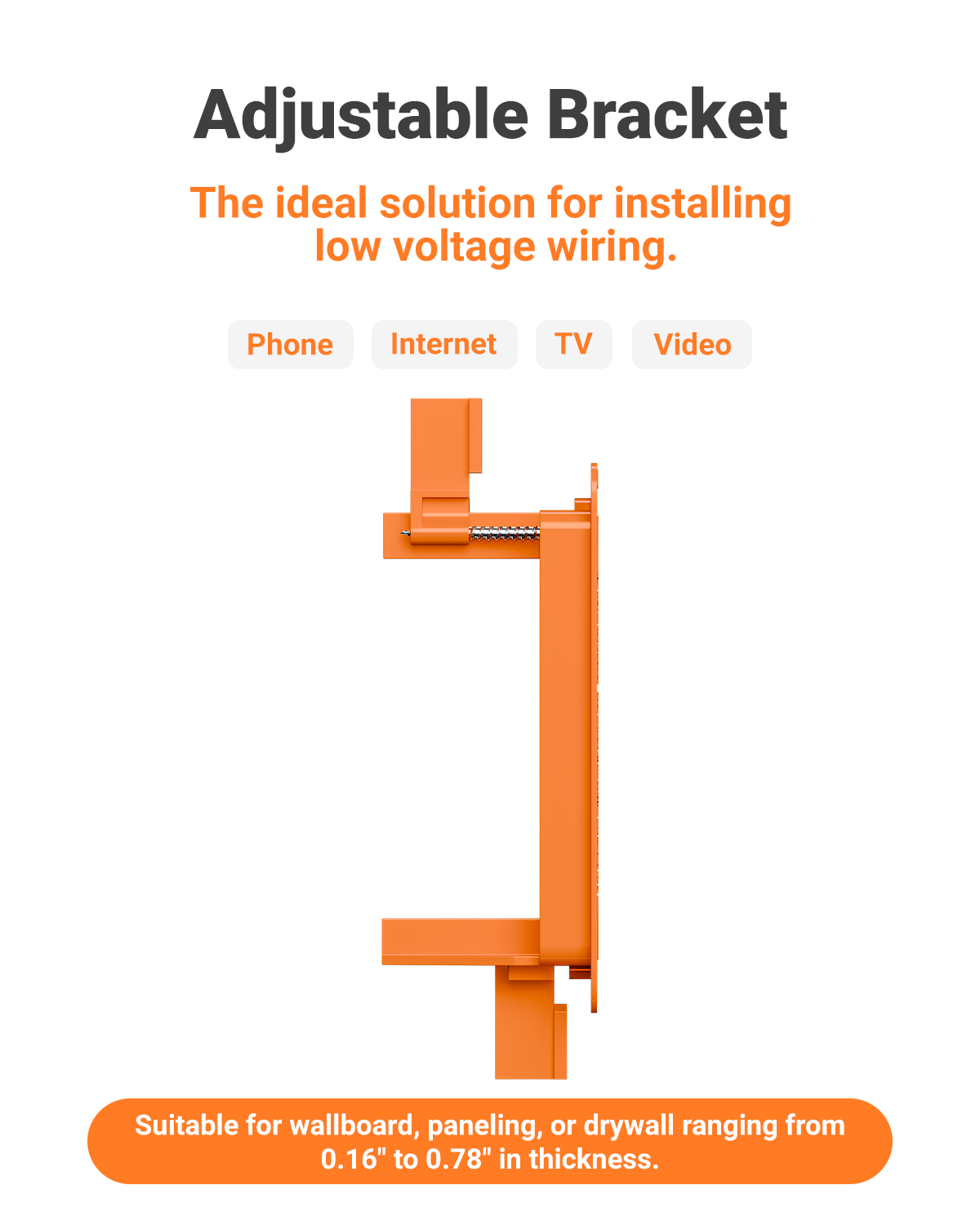  Low Voltage Mounting Bracket 1 Gang