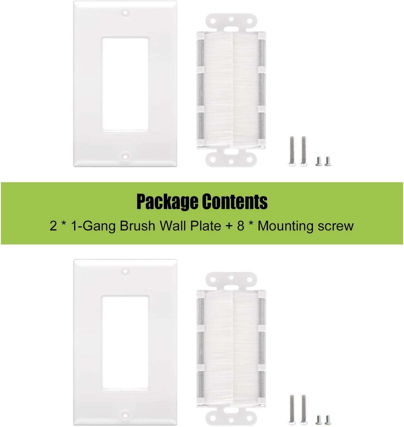 LEENUE Brush Wall Plate