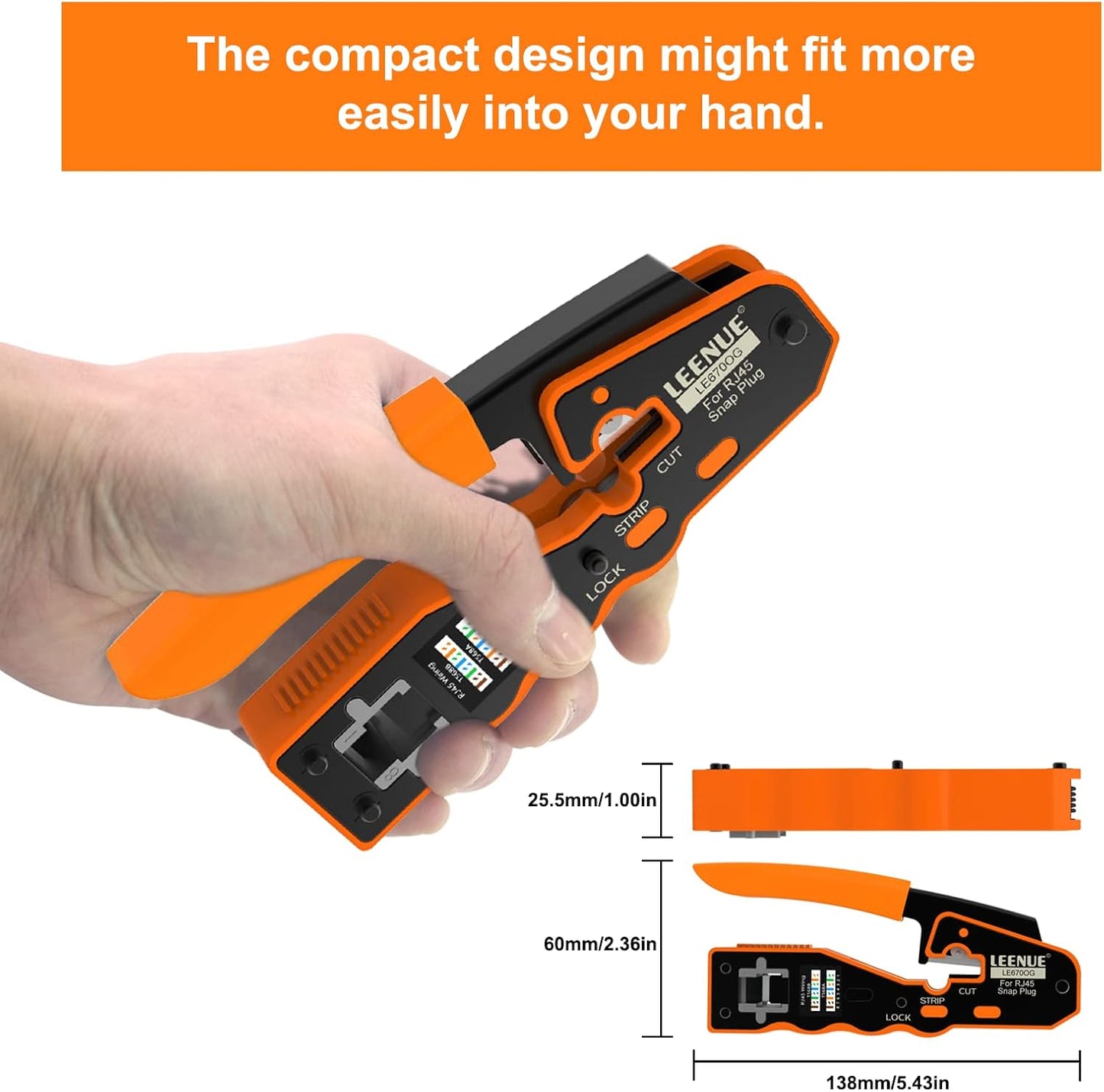 RJ45 All-in-one Cable Stripper Cutter Tool