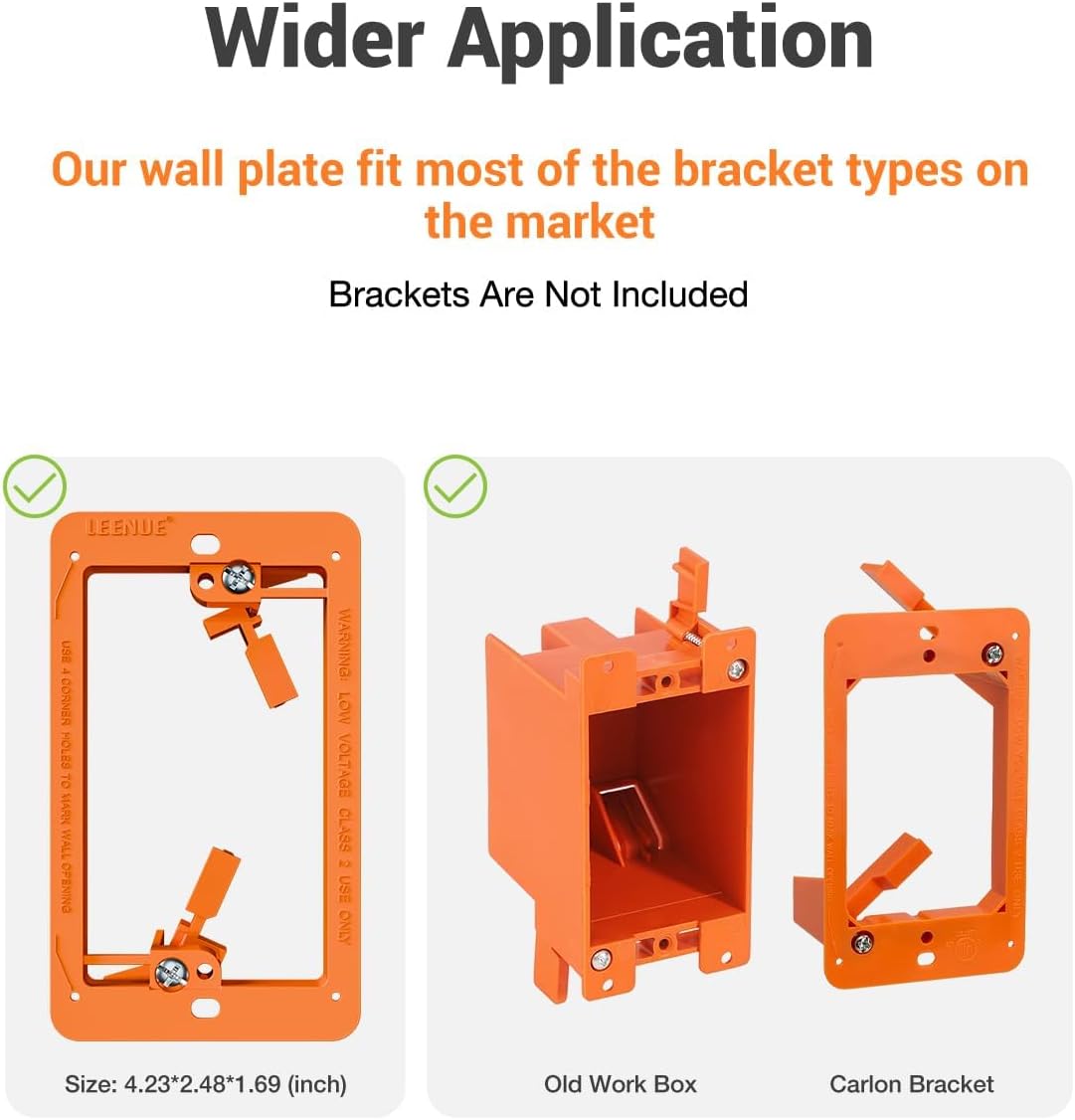 LEENUE Brush Wall Plate