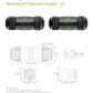LEENUE CAT6 Waterproof RJ45 Coupler IP68 Short Profile