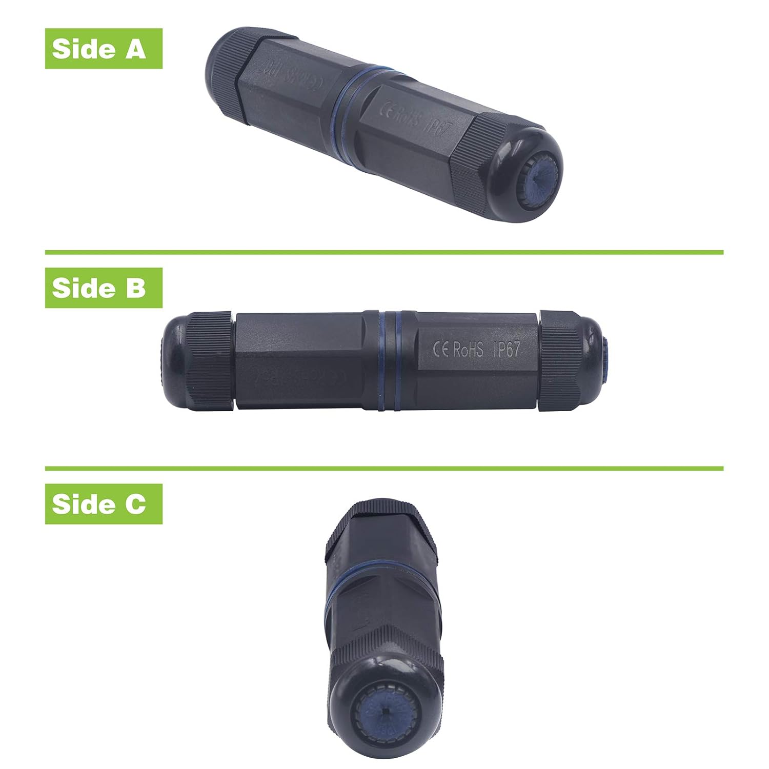 IP68 Cat6 RJ45 Waterproof Couple