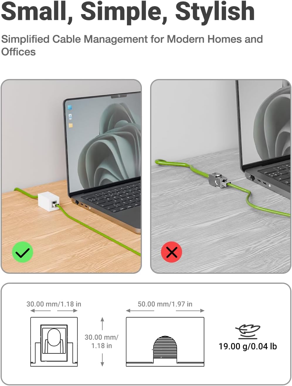 LEENUE UTP 1-Port Keystone Jack Surface Mount Box