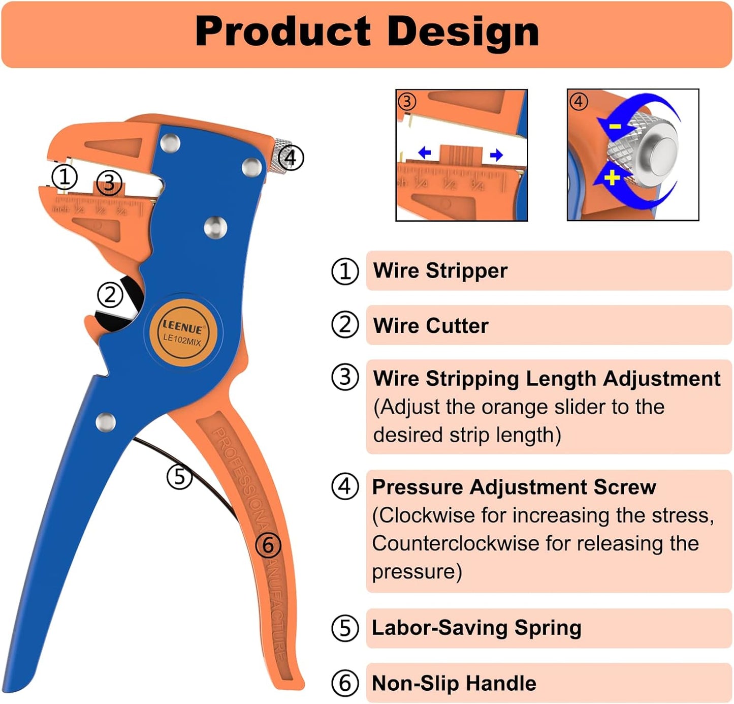 2 in 1 Automatic Wire Stripper and Cutter Tool