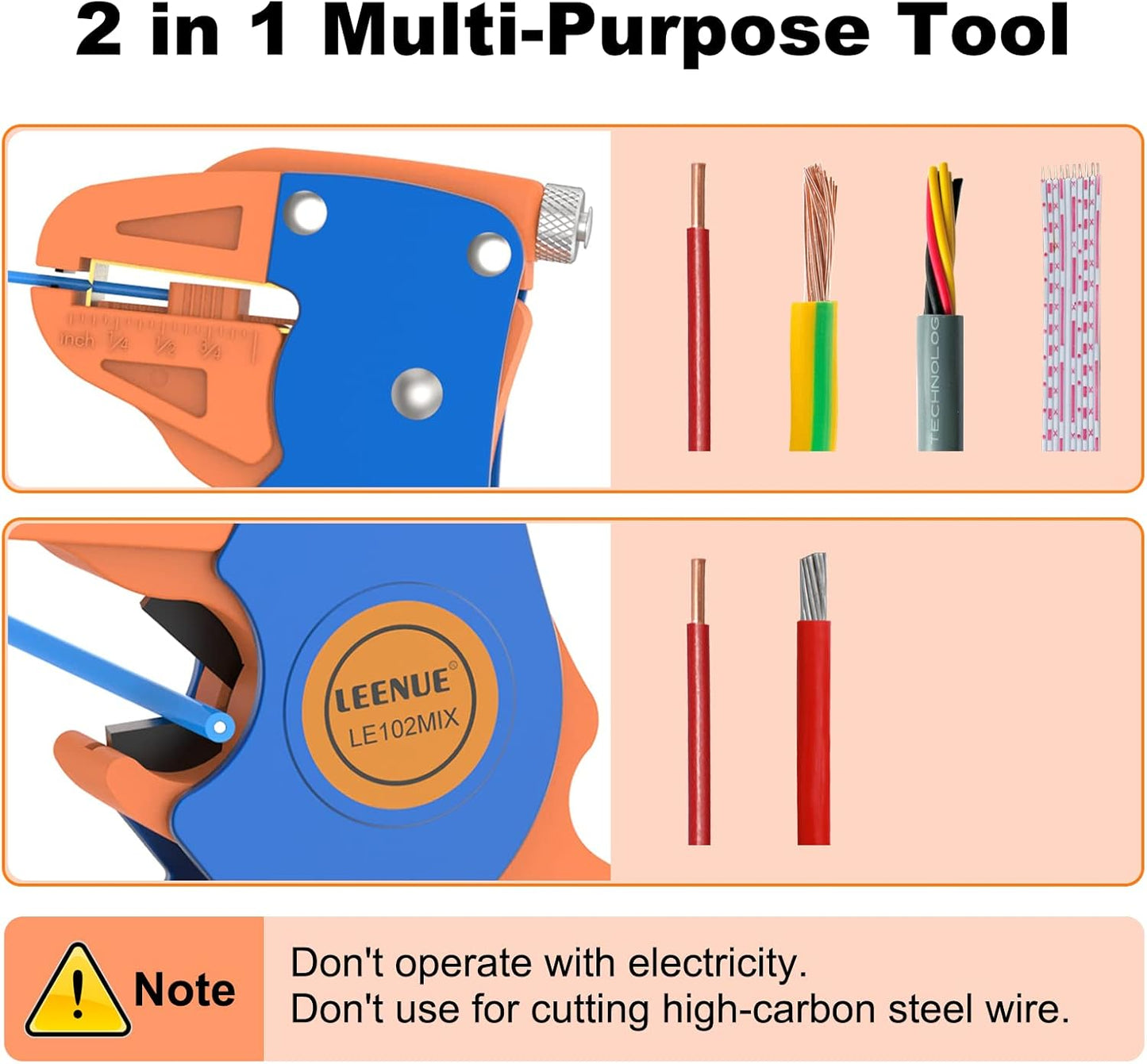 2 in 1 Automatic Wire Stripper and Cutter Tool