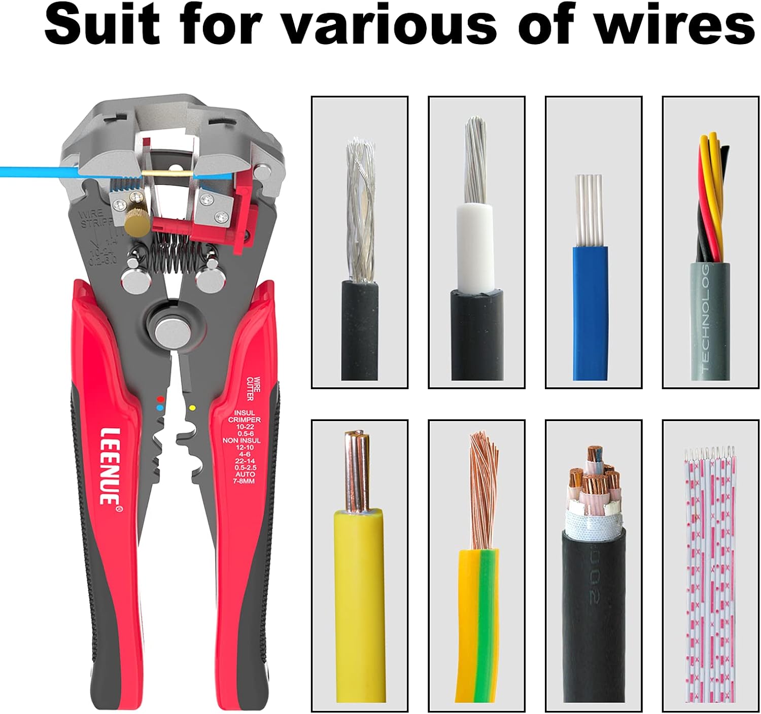 Self Adjusting Wire Stripper 3 in 1