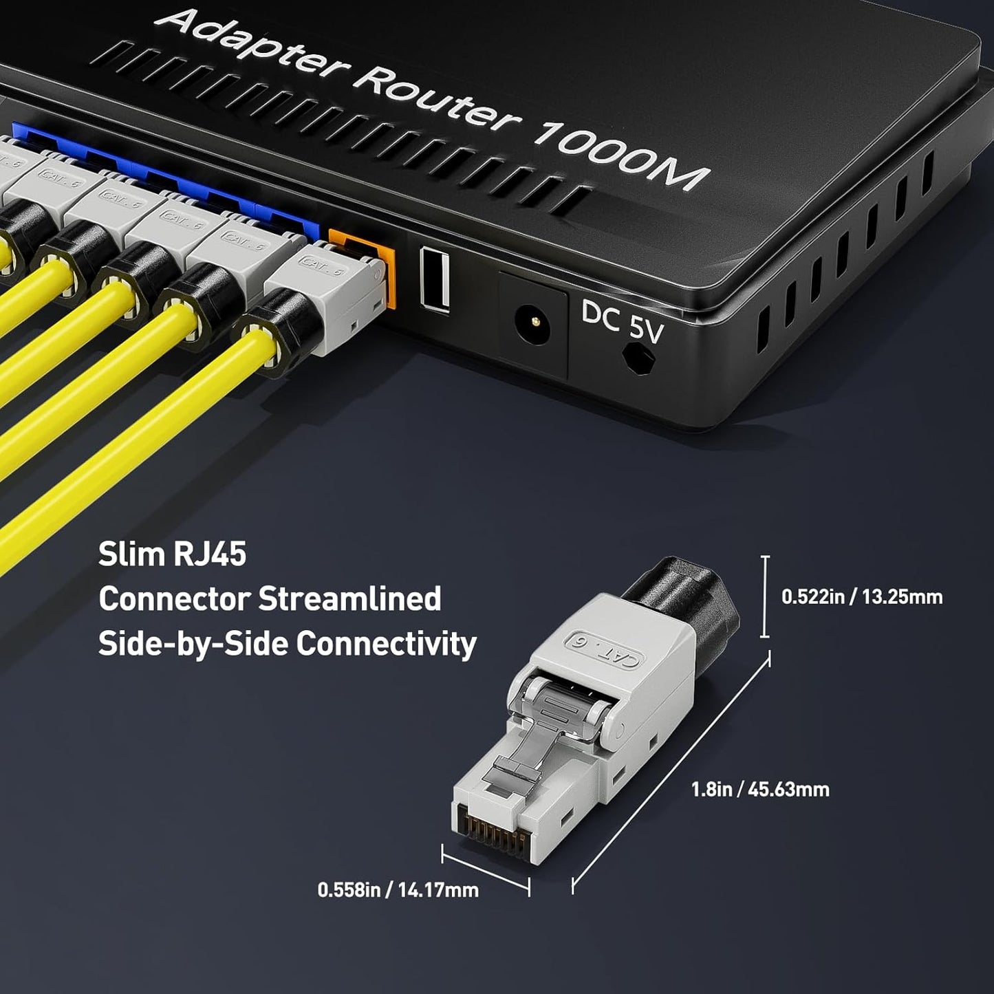 LEENUE Unshielded Toolless CAT6  RJ45 Connector