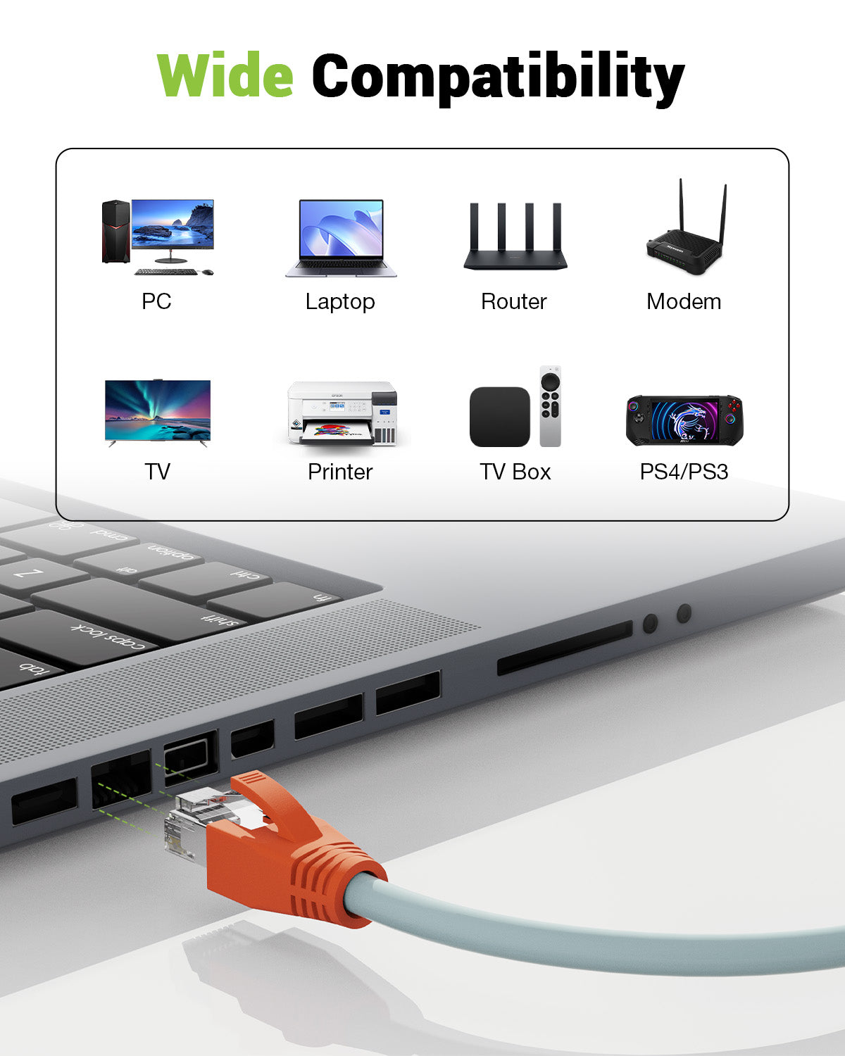 LEENUE Cat7 RJ45 Shielded Pass Through Connectors