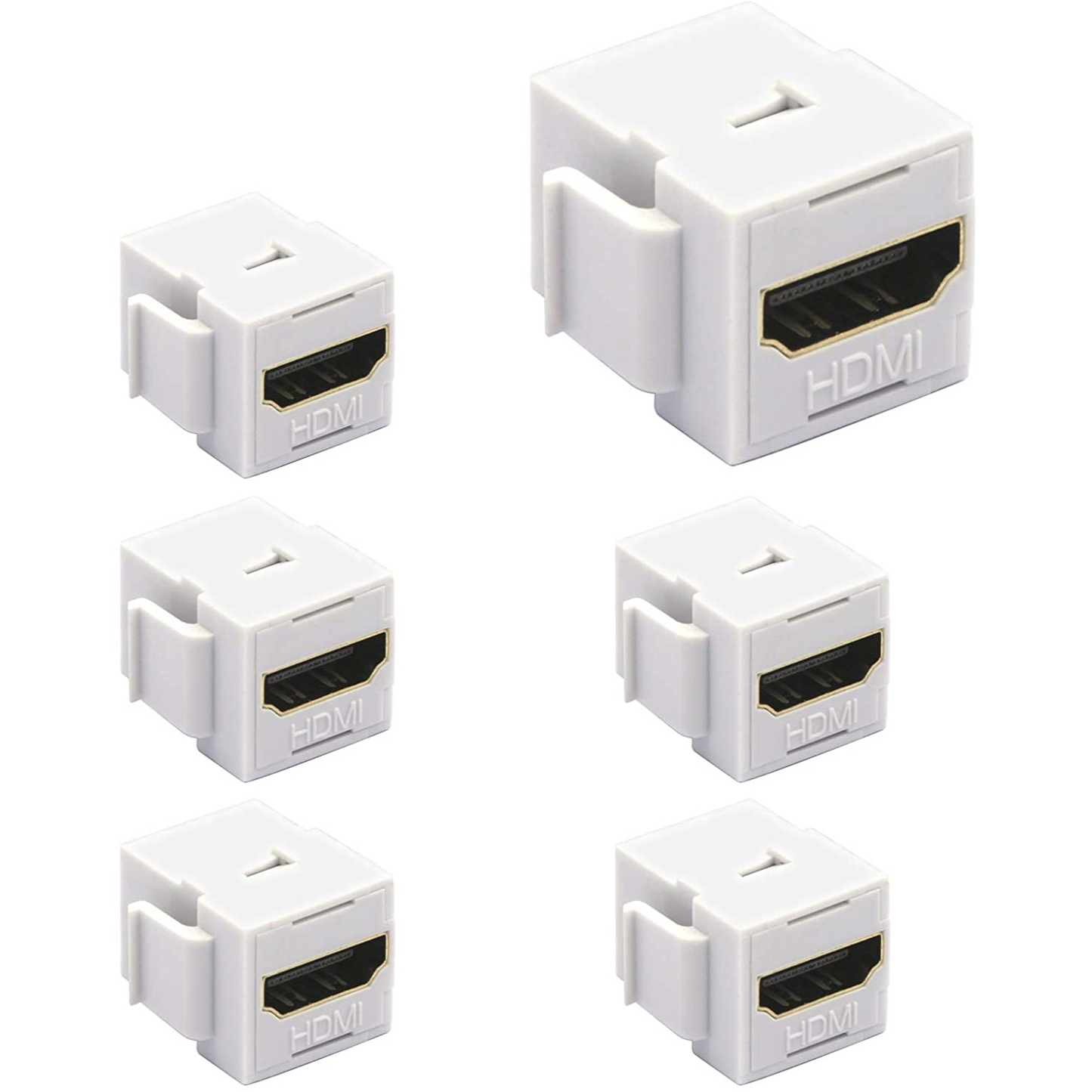 LEENUE 4K Gold-Plated HDMI Keystone Jack Insert