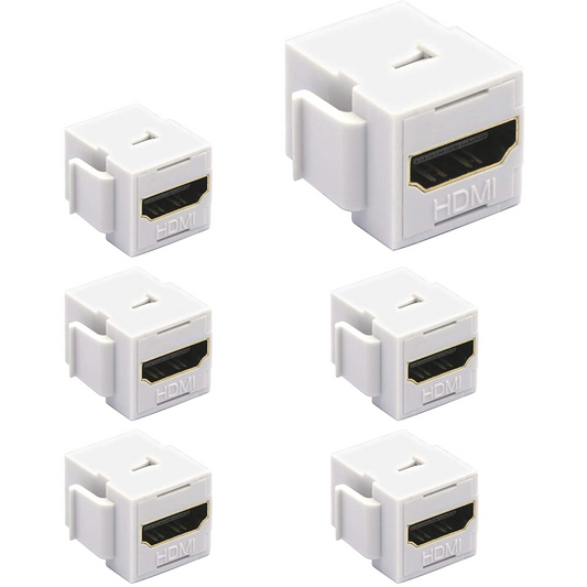 LEENUE 4K Gold-Plated HDMI Keystone Jack Insert