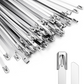 LEENUE Metal Zip Ties 11.8 Inch