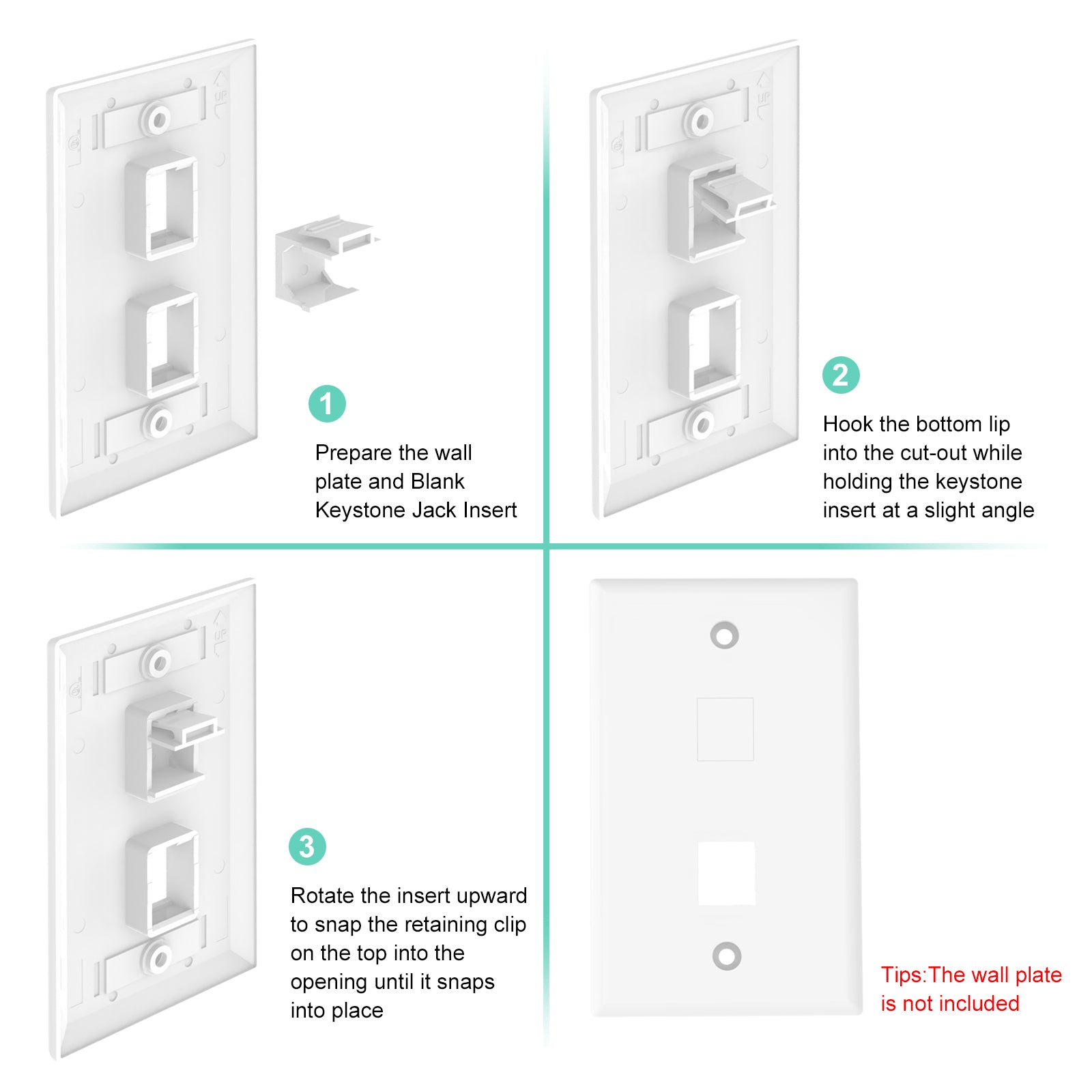Blank Keystone Jack