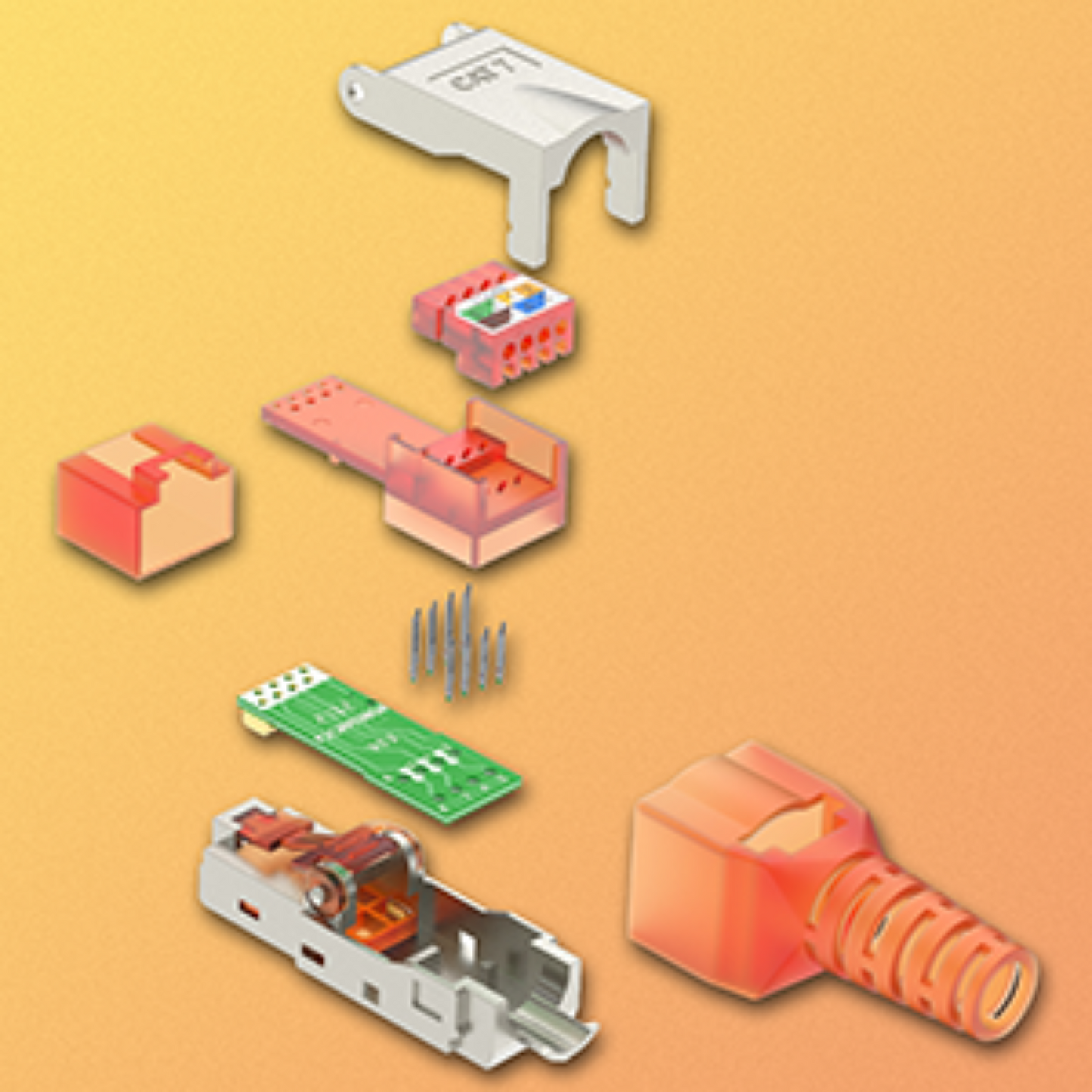 LEENUE RJ45 Cat7 Toolless Shielded Connector