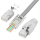 LEENUE RJ45 Pass Through CAT7 Connectors with Strain Relief Boots 30-Pack