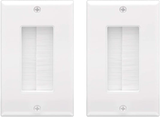 Single Gang Brush Wall Plate