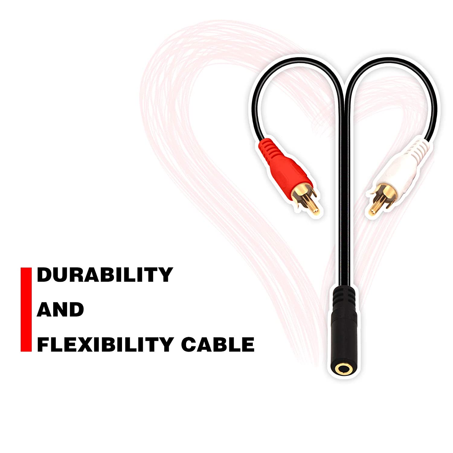 AUX to RCA Audio Stereo Cable