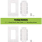 Single Gang Brush Wall Plate
