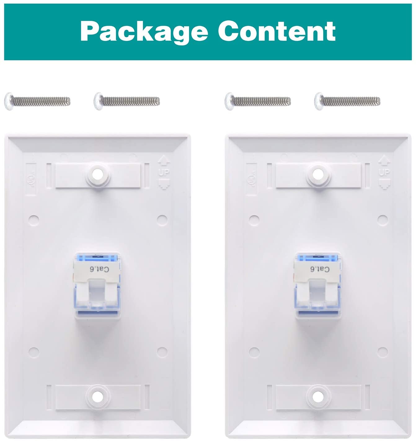 Ethernet Wall Plate 1 Port
