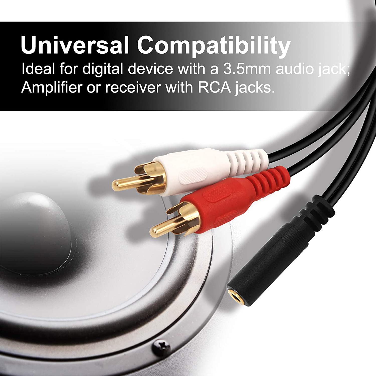 AUX to RCA Audio Stereo Cable
