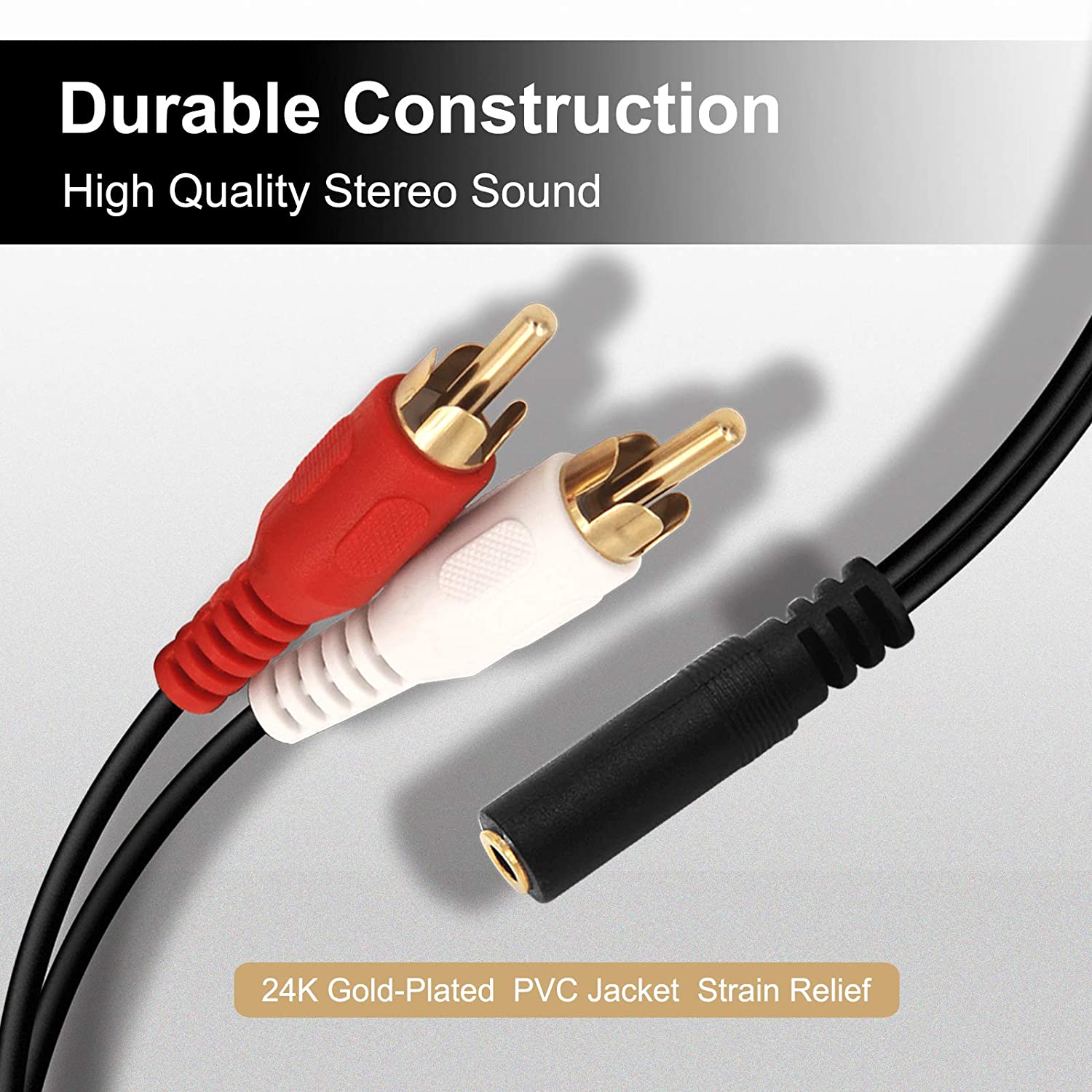 AUX to RCA Audio Stereo Cable